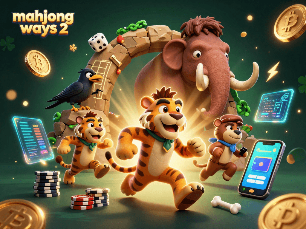 Experience exciting gameplay in Mahjong Ways 2 with animated characters and vibrant casino elements.