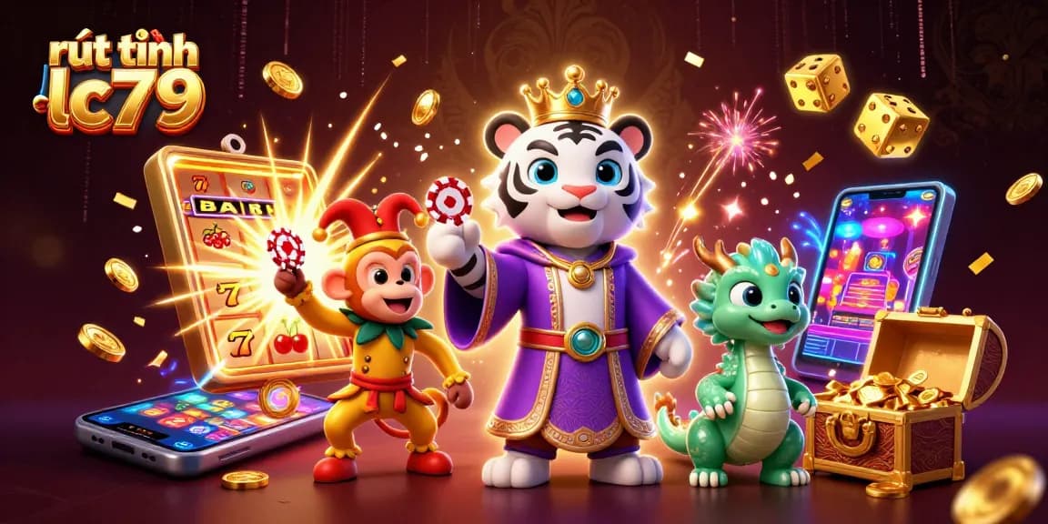 Hướng dẫn rút tiền lc79 dễ dàng với hình ảnh mang tính chất trang trí về casino sôi động.