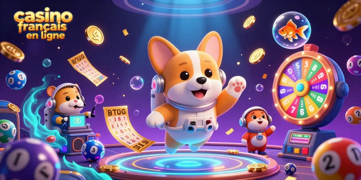 Vivez l'adrénaline du casino français en ligne avec un corgi astronaute dans un casino spatial magique.