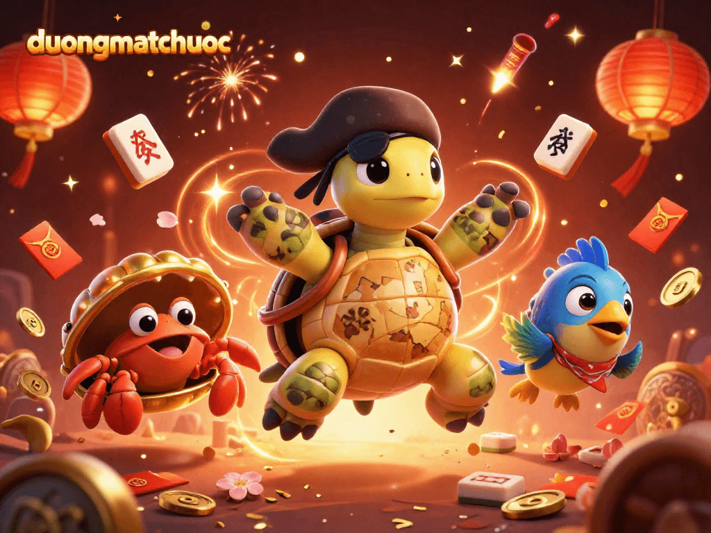 Engage with duongmatchuoc in a vibrant online mahjong adventure featuring unique characters and rich cultural symbols.