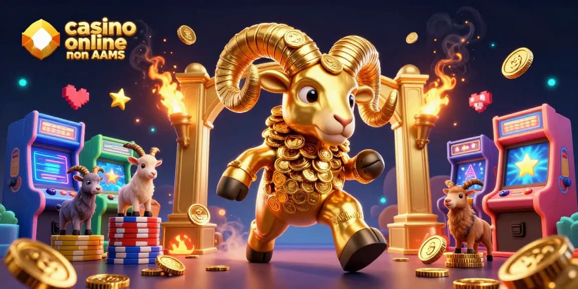 Gioca nel mondo dei casino online non AAMS, con il potente ariete d'oro tra giochi e divertimento.