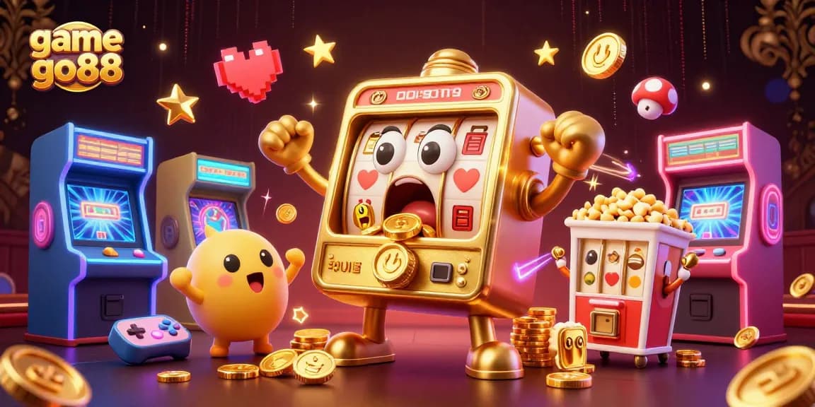 Spin the game go88 slot machine jackpot in a vibrant casino scene with cheering machines.