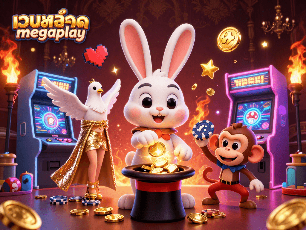 เล่นสล็อตออนไลน์บนเว็บสล็อต megaplay รับโบนัสและเครดิตฟรี 100% สนุกกับเกมสล็อตแตกง่าย