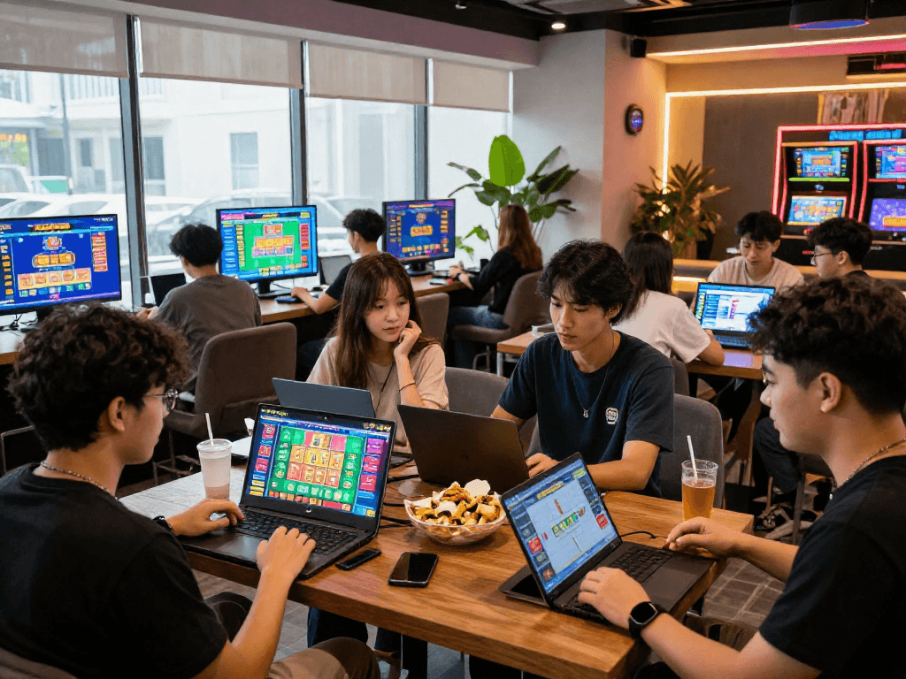 Dewatogel online gaming players enjoying vibrant virtual togel experience
