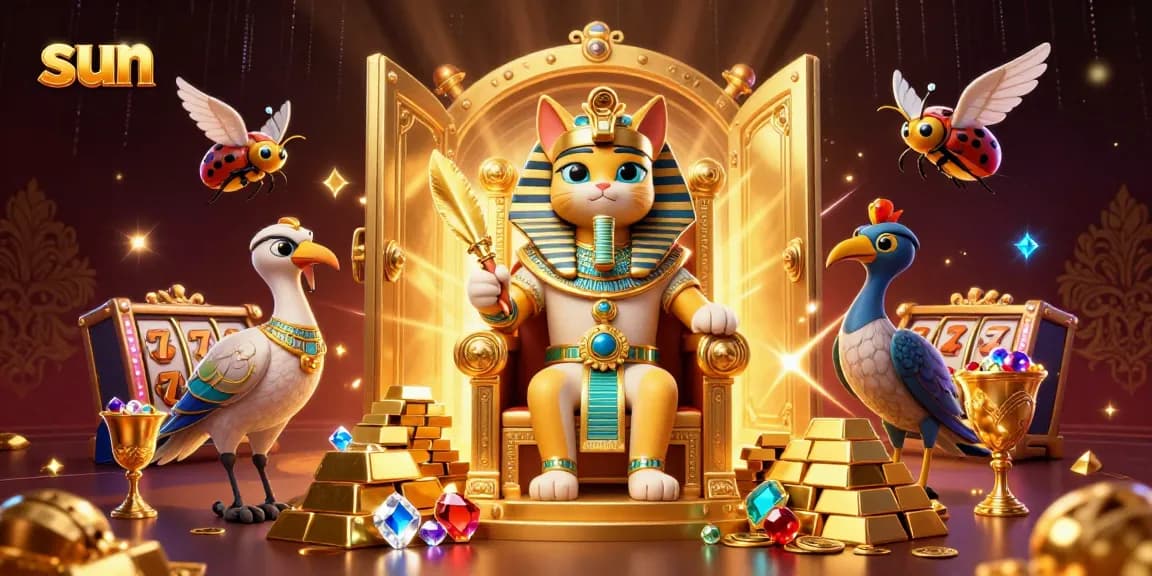 Experience big wins at Sun Casino with vibrant slots and royal Egyptian themes.
