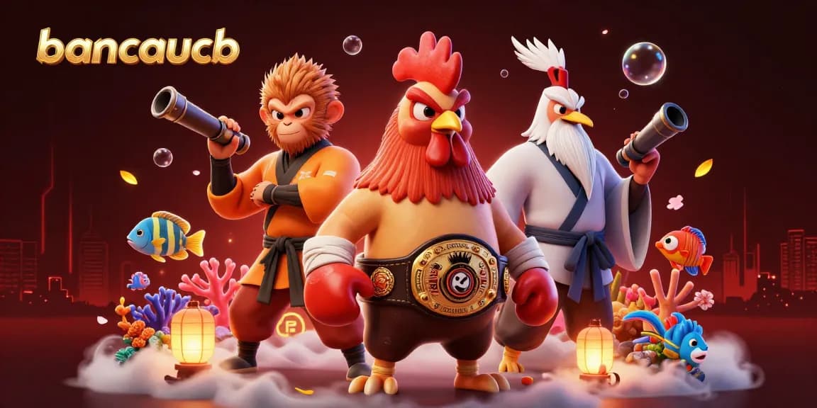Bancaucb features vibrant sea creatures and dynamic action in an online fishing game.