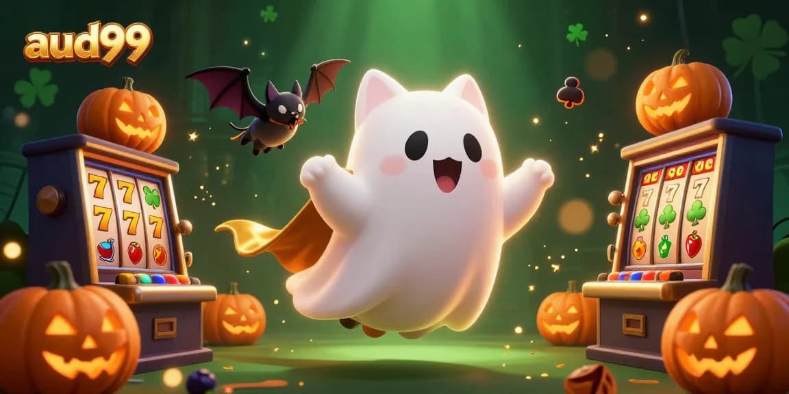 Experience thrilling online slots with aud99 in a whimsical haunted casino.