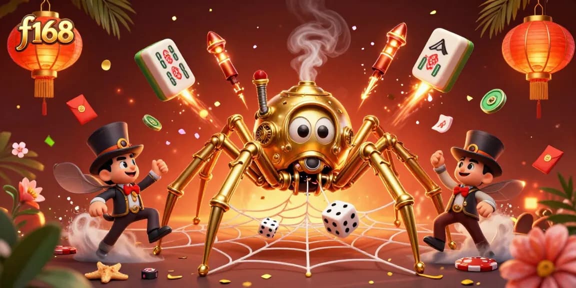 Experience thrilling wins at f168 with a dynamic scene of steampunk casino elements and engaging gameplay.