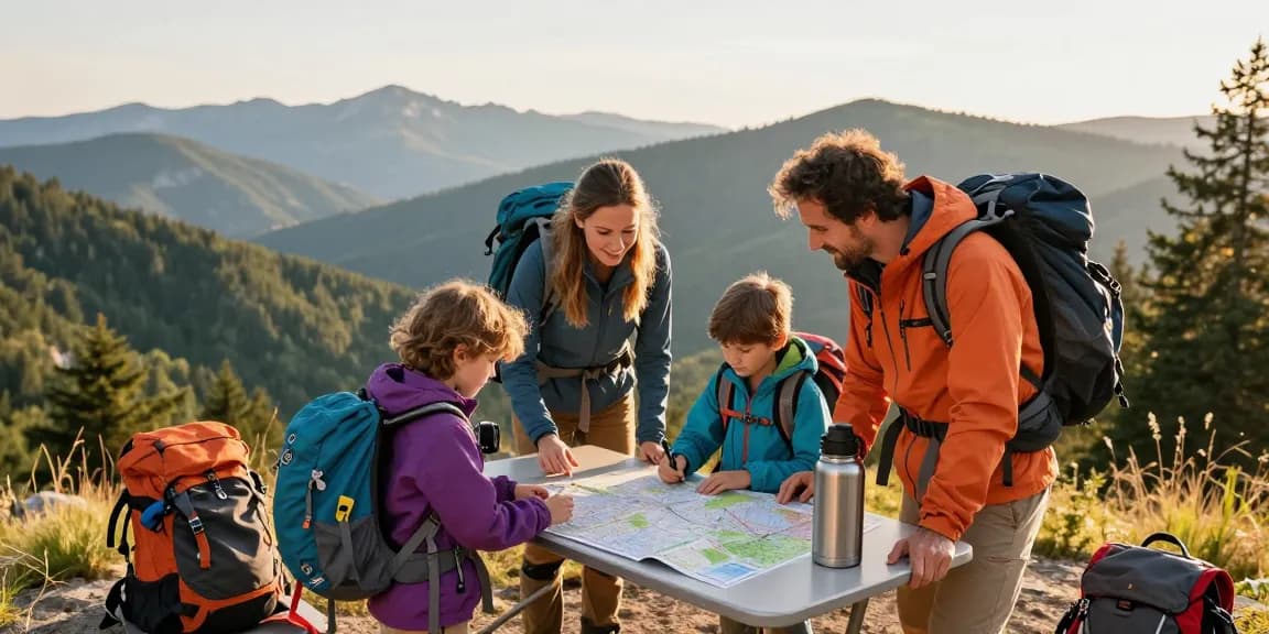 Family enjoying outdoor adventure planning with mantra88 login in scenic mountain view for 2026.