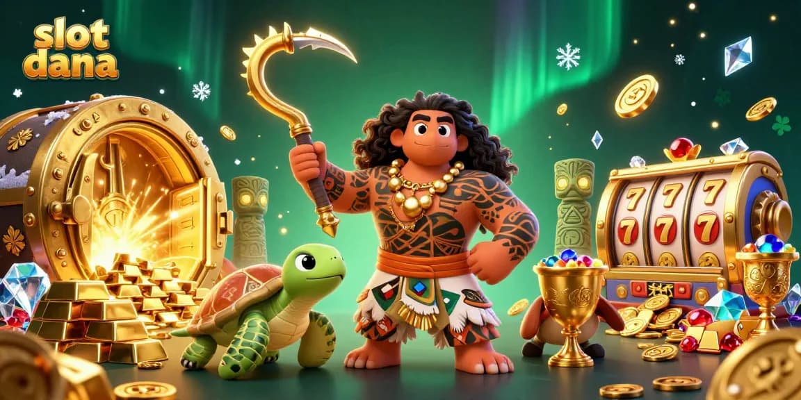 Spin and win at slot dana with the Polynesian demigod and treasures overflowing!