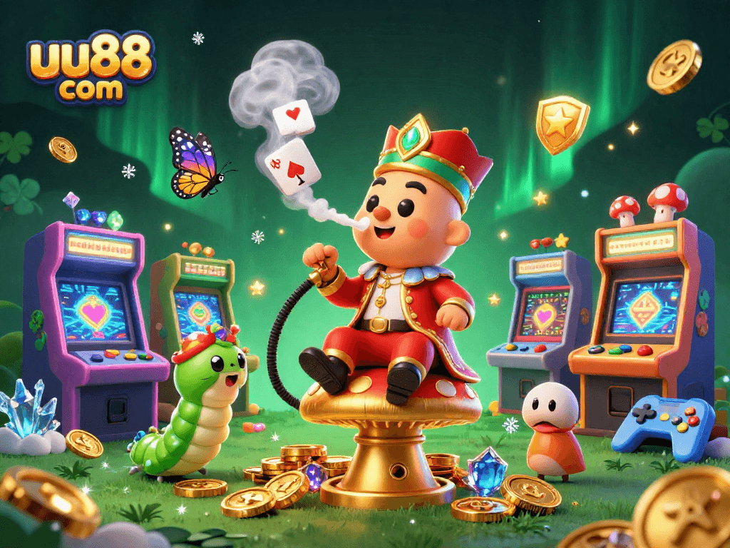 Experience the thrill of uu88 com with an engaging casino-themed digital illustration.