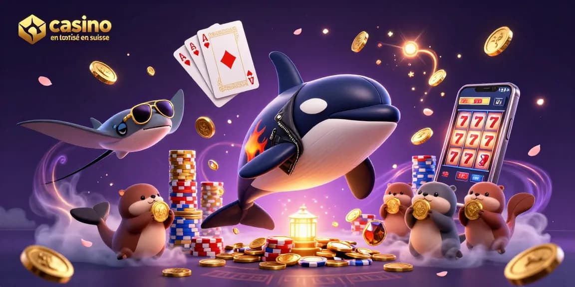 Débloquez des bonus de casino en ligne autorisé en Suisse avec des pièces d'or et un jeu fascinant.