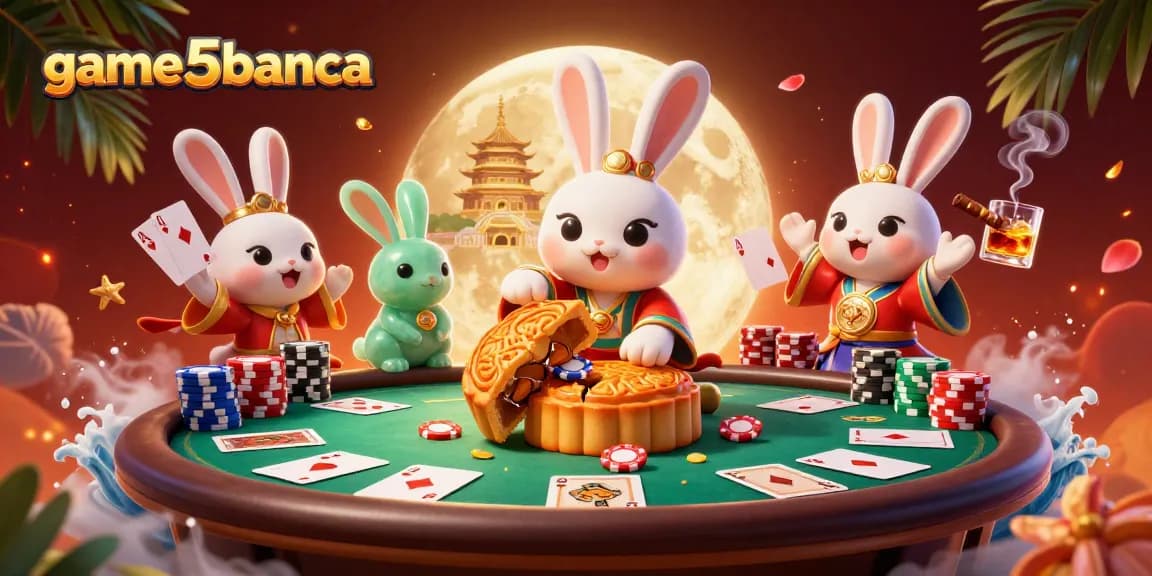 Join the excitement at game5banca with poker chips revealing treasures and mystical characters.