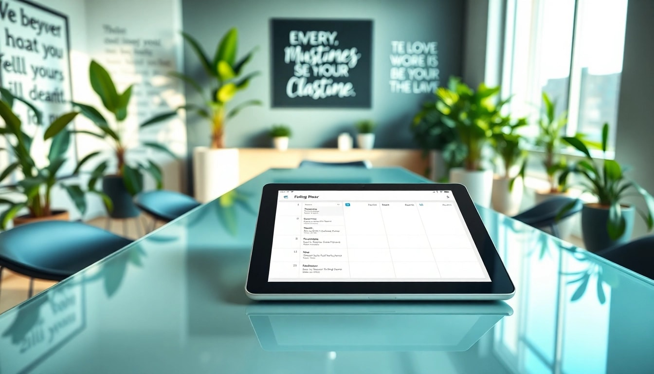 Organize Your Life With AI through a futuristic workspace featuring a digital planner.