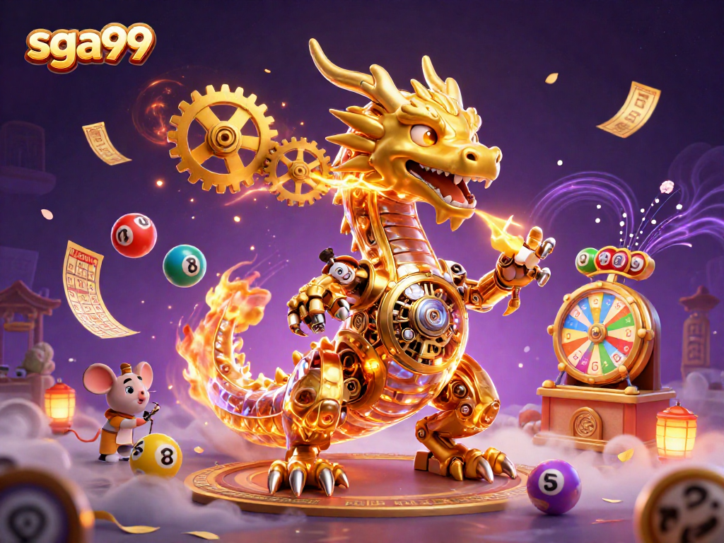 Engage in thrilling gaming with sga99's enchanting dragon and vibrant lottery elements.