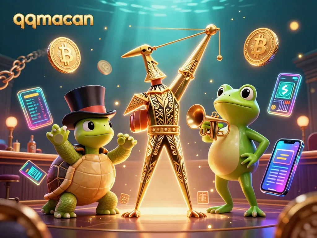 Experience the excitement of qqmacan with vivid casino-themed characters and vibrant game elements.