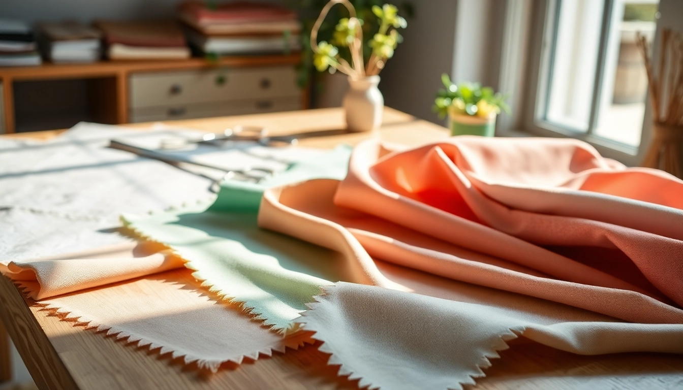 Explore the versatility of gordijnvoering hema with colorful fabric swatches showcasing various textures.