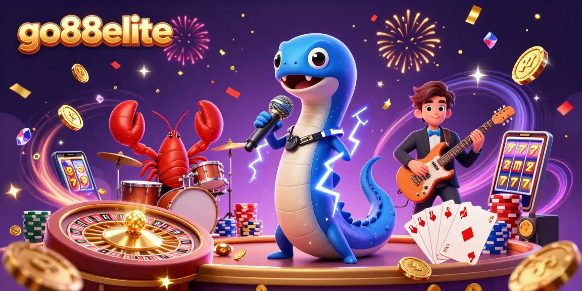 Experience the excitement of go88elite with a vibrant underwater casino featuring lively characters and dazzling game elements.