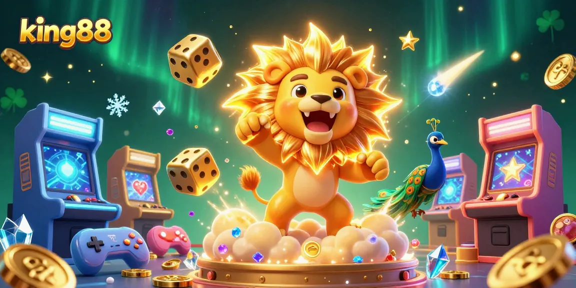 Experience the thrill of king88 with stunning visuals showcasing epic gaming elements and characters.