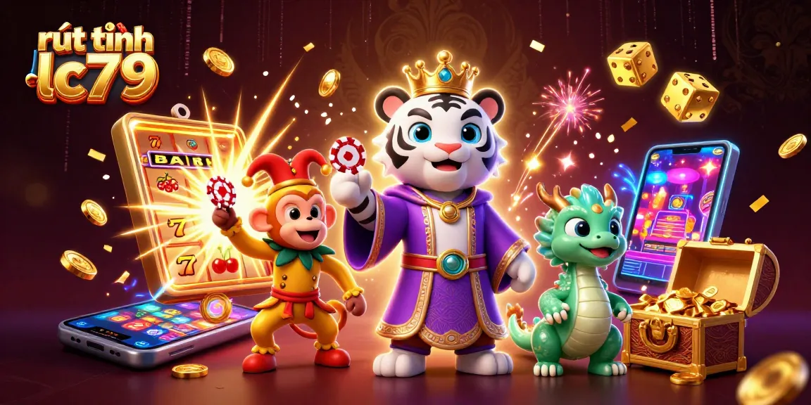 Hướng dẫn rút tiền lc79 dễ dàng với hình ảnh mang tính chất trang trí về casino sôi động.