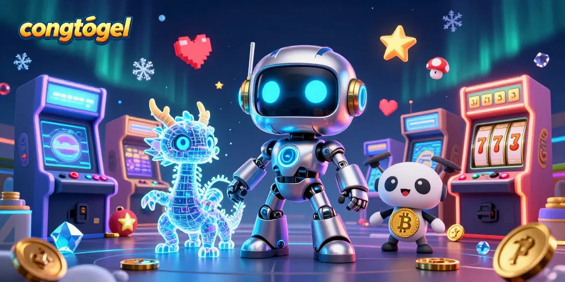 Engage with congtogel in an immersive 3D casino scene featuring vibrant game elements and characters.