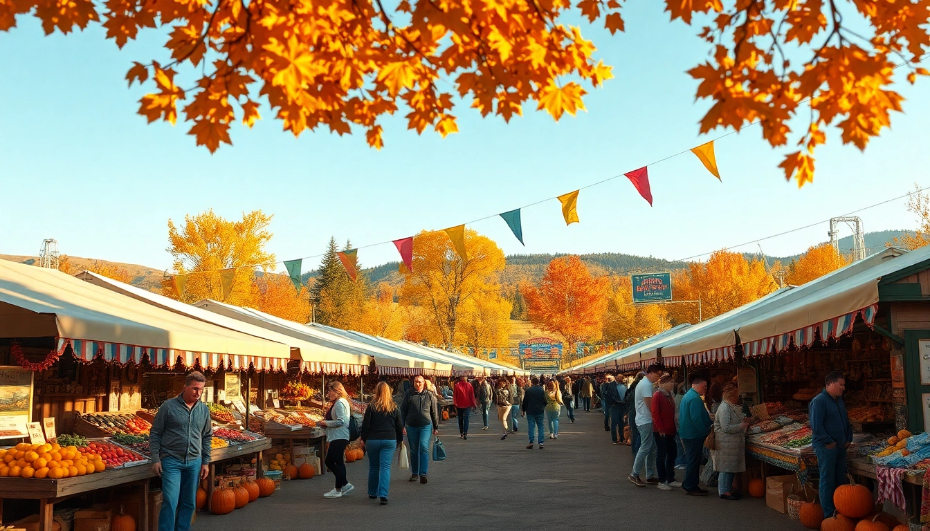 Participants enjoying the Clarksburg Harvest Festival California amid colorful stalls.