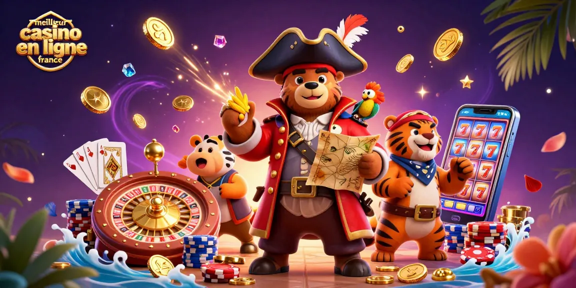 Gagnez au meilleur casino en ligne en France avec des aventures de pirates et des trésors scintillants.