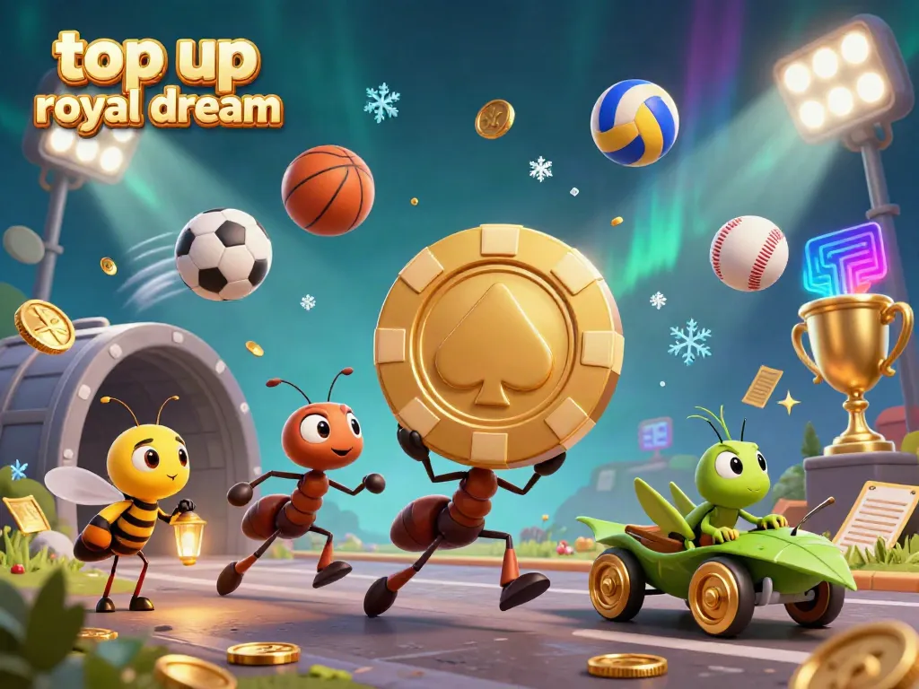 Top up royal dream dengan cepat dan aman, dapatkan koin tambahan melalui tiket Lucky Spin.