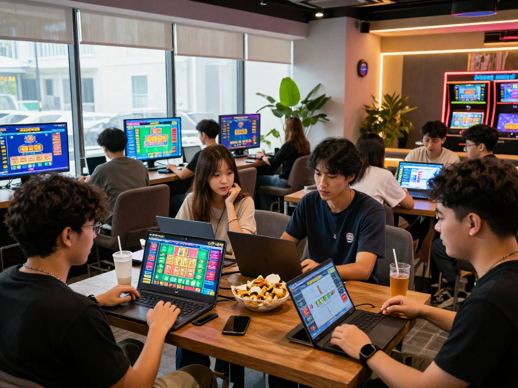 Dewatogel online gaming players enjoying vibrant virtual togel experience