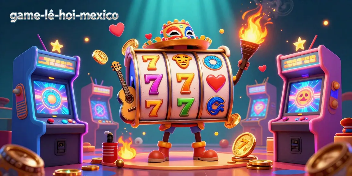 Experience exciting spins in game-le-hoi-mexico with vibrant slot reels and colorful festival-themed symbols.