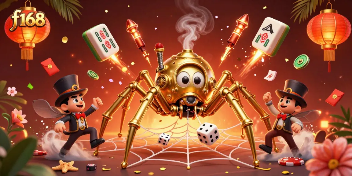 Experience thrilling wins at f168 with a dynamic scene of steampunk casino elements and engaging gameplay.