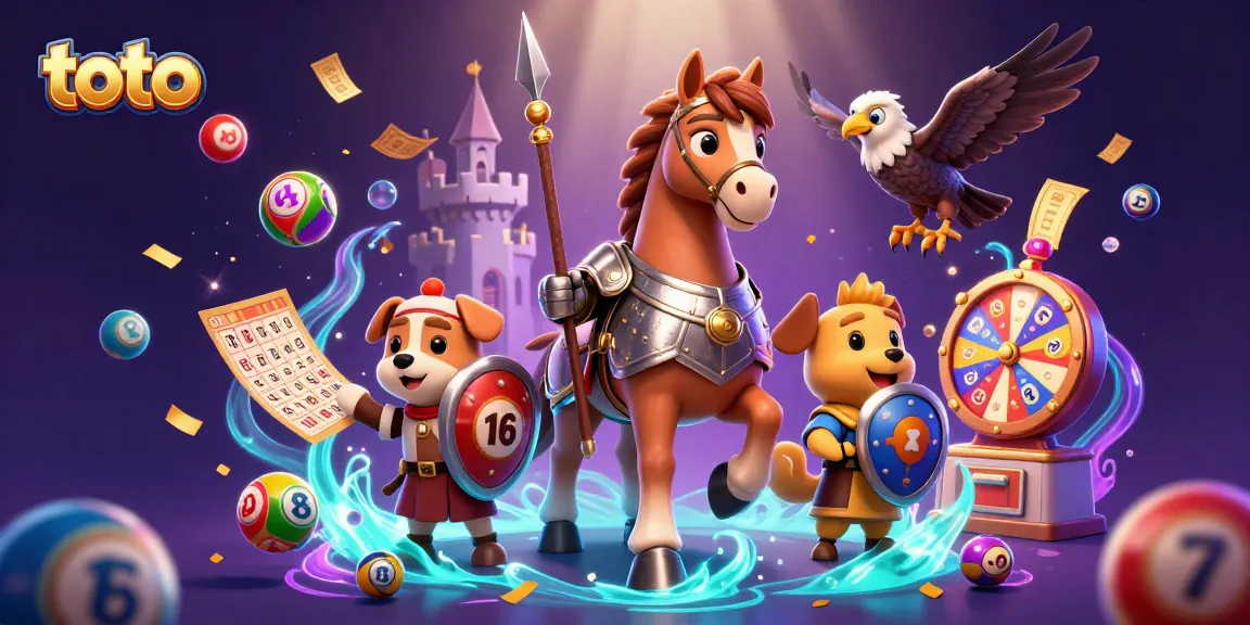 Engage with the vibrant world of toto lotteries via animated scenes with bouncing balls and casino elements.