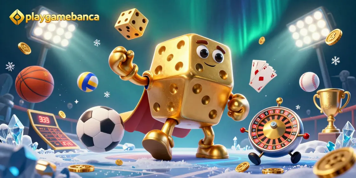 Join the excitement at playgamebanca with a spectacular view of a vibrant casino illustration.