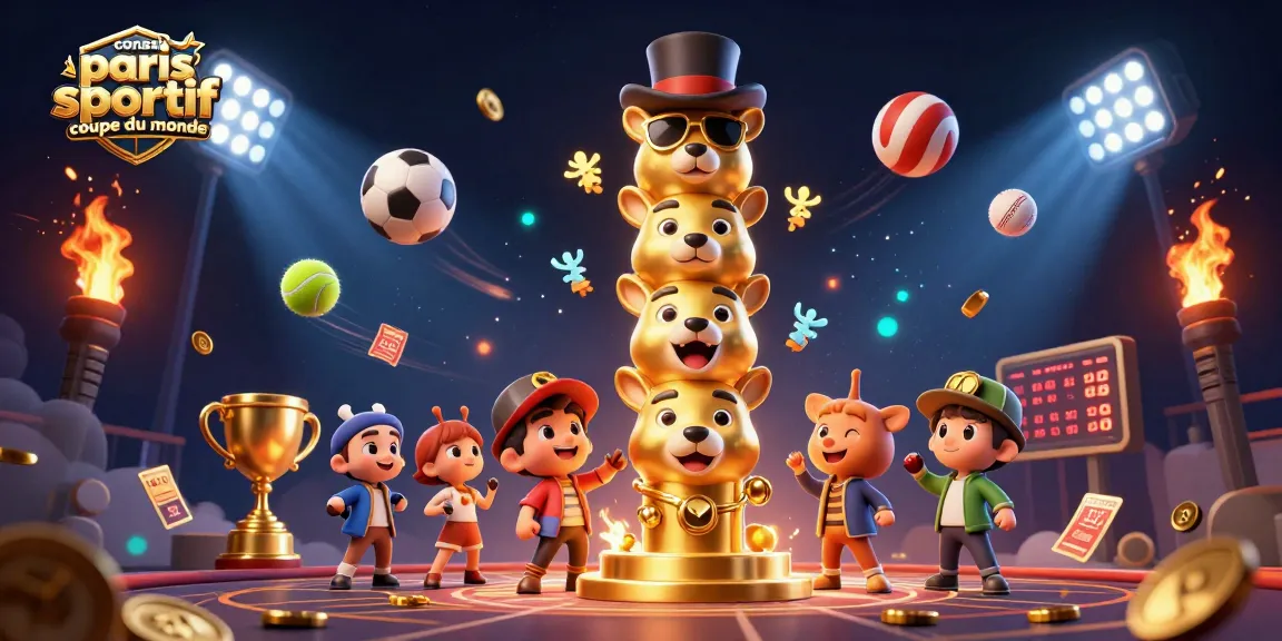 Conseils pour paris sportifs lors de la Coupe du Monde, avec illustrations dynamiques, accessoires de casino et éléments sportifs